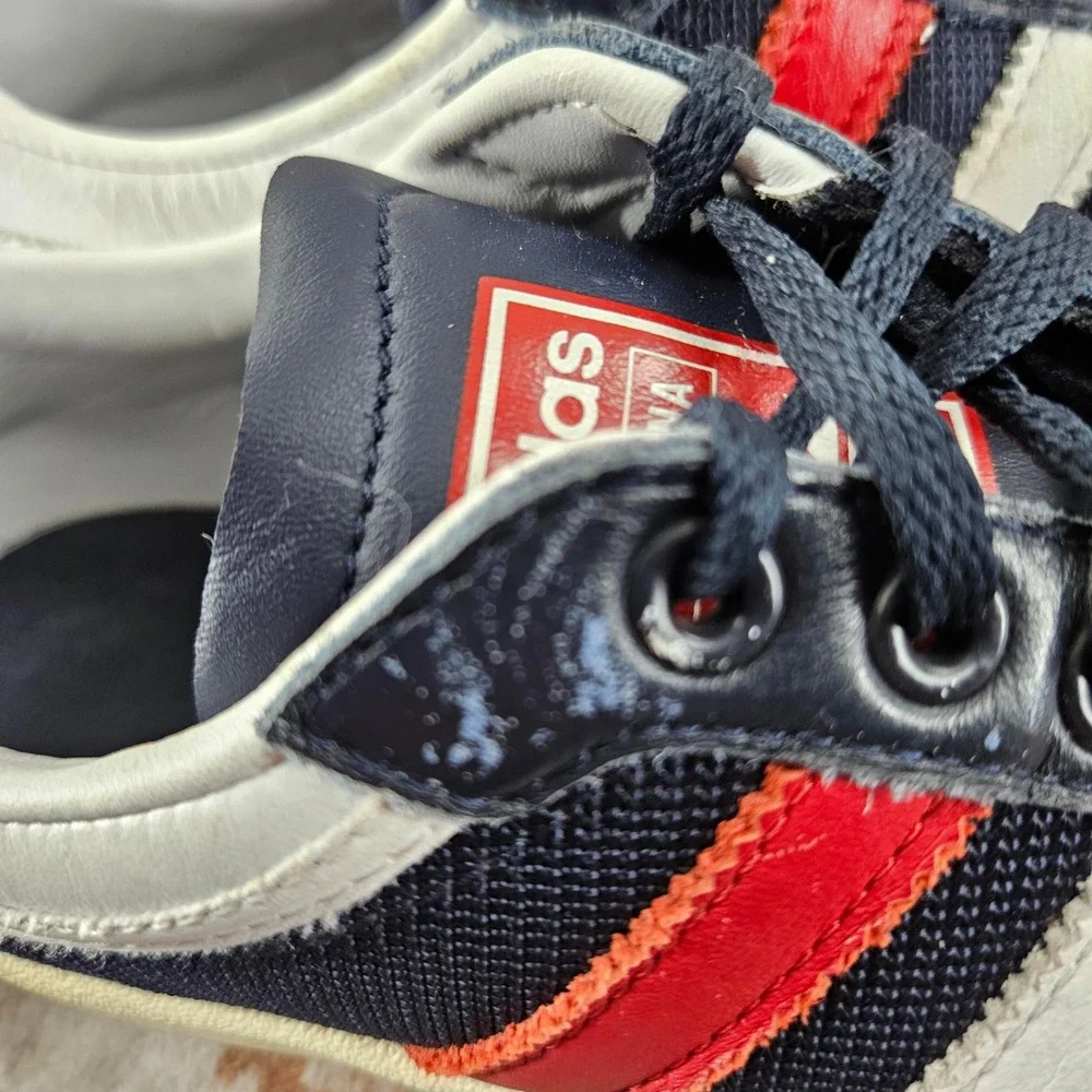 Adidas Americana Low Sneakers‎ Mens 7 Blue Red Suede Shoes EF2511 Legend Ink